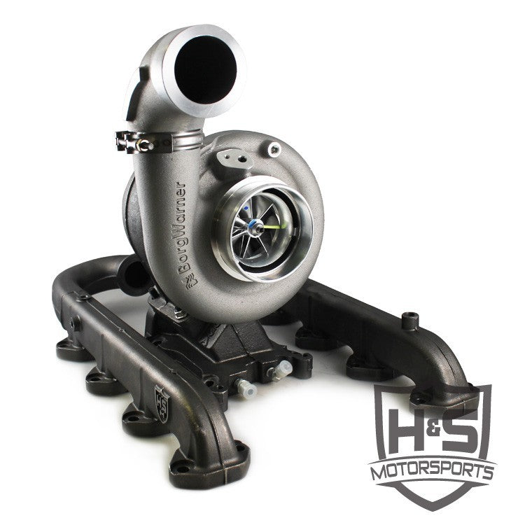 ~(120 lbs. 37X36X14)~ 11-15 Ford Powerstroke 6.7 SX-E Turbo Kit Raw Aluminum