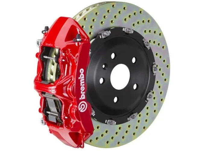 Brembo SS Front GT BBK 6 Piston Cast 405x34 2pc Rotor Slotted TY3L-Red
