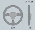 Sparco Steering Wheel 383 Suede Black