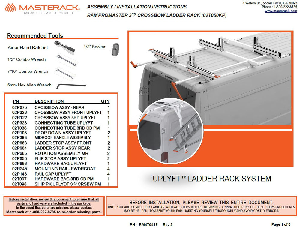 UPLYFT LADDER RACK THIRD CROSSBOW