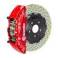 Brembo 00-06 Suburban Front GT BBK 6 Piston Cast 2pc 380x34 2pc Rotor Drilled-Red