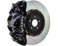 Brembo 14+ Model S AWD w/ DC (Excl Plaid) Fr GT BBK 8Pis Cast 412x38 2pc Rtr Slot Type1-Black