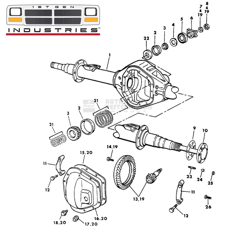 KIT-GEAR PIN & NUT