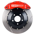 RED CALIPER/SLOTTED ROTOR