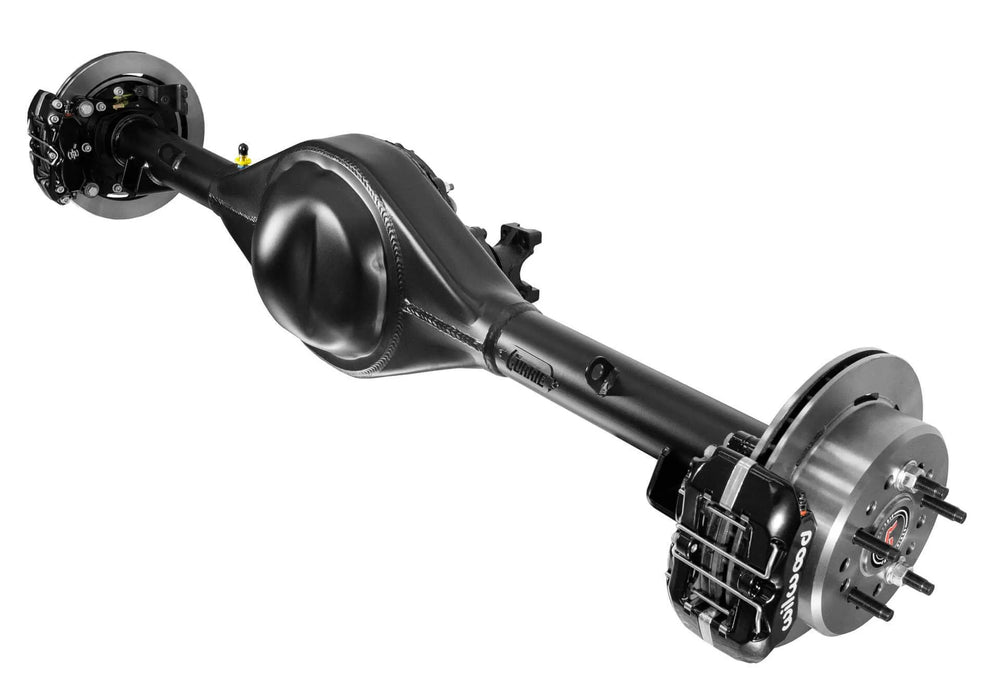 70-LATE -72 CHEVY C10 - COMPLETE CRATE - CENTURION 9-INCH 5-LUG SATIN BLACK 31-SPLINE 3.00 RATIO HELICAL LIMITED SLIP WILWOOD 11 DYNAPRO BLACK CALIPERS