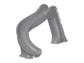 SIDEWINDER STANDARD 7FT 8IN LEFT HAND ROTO MOLDED DECK MOUNTED POOL SLIDE GREY