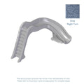 SIDEWINDER STANDARD 7FT 8IN LEFT HAND ROTO MOLDED DECK MOUNTED POOL SLIDE GREY