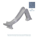 SIDEWINDER STANDARD 7FT 8IN LEFT HAND ROTO MOLDED DECK MOUNTED POOL SLIDE GREY