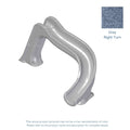 SIDEWINDER STANDARD 7FT 8IN LEFT HAND ROTO MOLDED DECK MOUNTED POOL SLIDE GREY