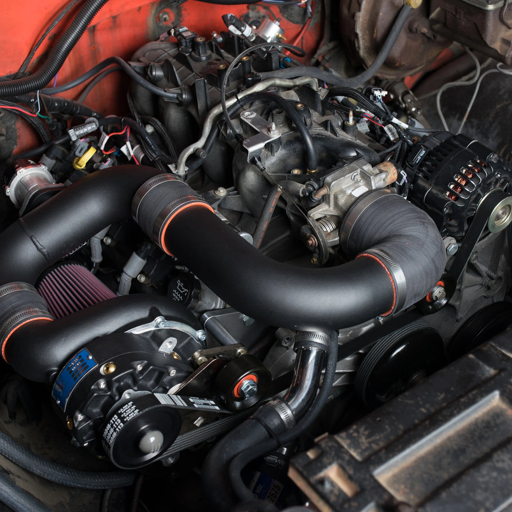 Tuner Kit EFI GM LS-Swap Passenger Side C5/C6 Corvette FEAD w/V-3 Si Satin Finish