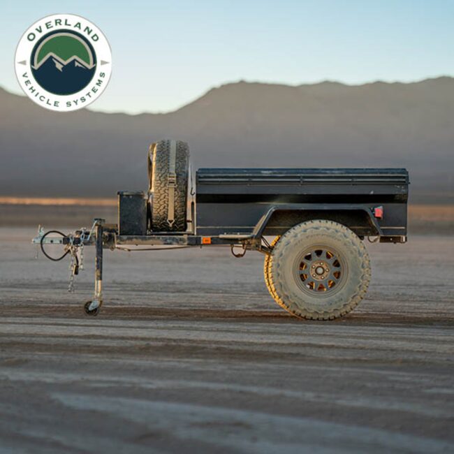 Overland Vehicle Systems Off Road Trailer - Military Style With Full Articulating Suspension 6x5.5 Bolt Pattern w Tires Wheels and Brake Controller