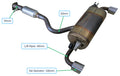 HKS Toyota GR Yaris GXPA16 Gen2 G16E Super Turbo Muffler TI