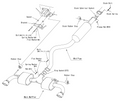 HKS Toyota GR Yaris GXPA16 Gen2 G16E Super Turbo Muffler TI