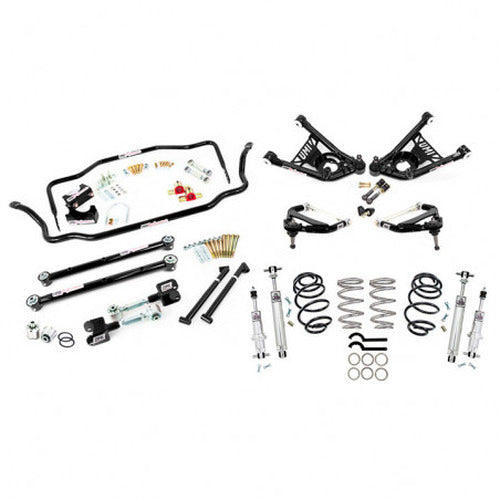 UMI Performance 68-72 GM A-Body Handling Kit Stage 5 550lb Springs 1in Drop - Black
