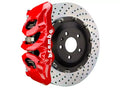 Brembo 20+ Corvette C8/C8 Z51 Rear GT BBK 6 Piston Cast 380x34 2pc Rotor Drilled- Fluo. Yellow