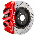 Brembo 20+ Corvette C8/C8 Z51 Rear GT BBK 6 Piston Cast 380x34 2pc Rotor Drilled- Yellow