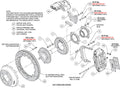 Wilwood 88-98 GM C1500 Superlite Rear Elec. Parking Brake Kit 12.88in SRP Rotor 3.25in Offset - Blk