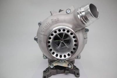 No Limit Fabrication Stage 2 Drop in Factory Replacement Turbo Charger for 2020-Current 6.7 Ford PowerStroke 64mm Compressor 67mm Turbine Polished