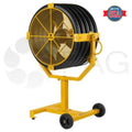 PORTABLE FAN YELLOW JACKET 30IN WITH WALL/COLUMN MOUNT & REMOTELY MNTD SPEED CONTROL 110125V/1PH
