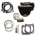 S&S Cycle 2017+ M8 124in CI Oil Cooled Power Pack w/ Black Pushrod Tubes w/o Highlight