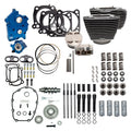 S&S Cycle 2017+ M8 124in CI Oil Cooled Power Pack w/ Black Pushrod Tubes w/o Highlight