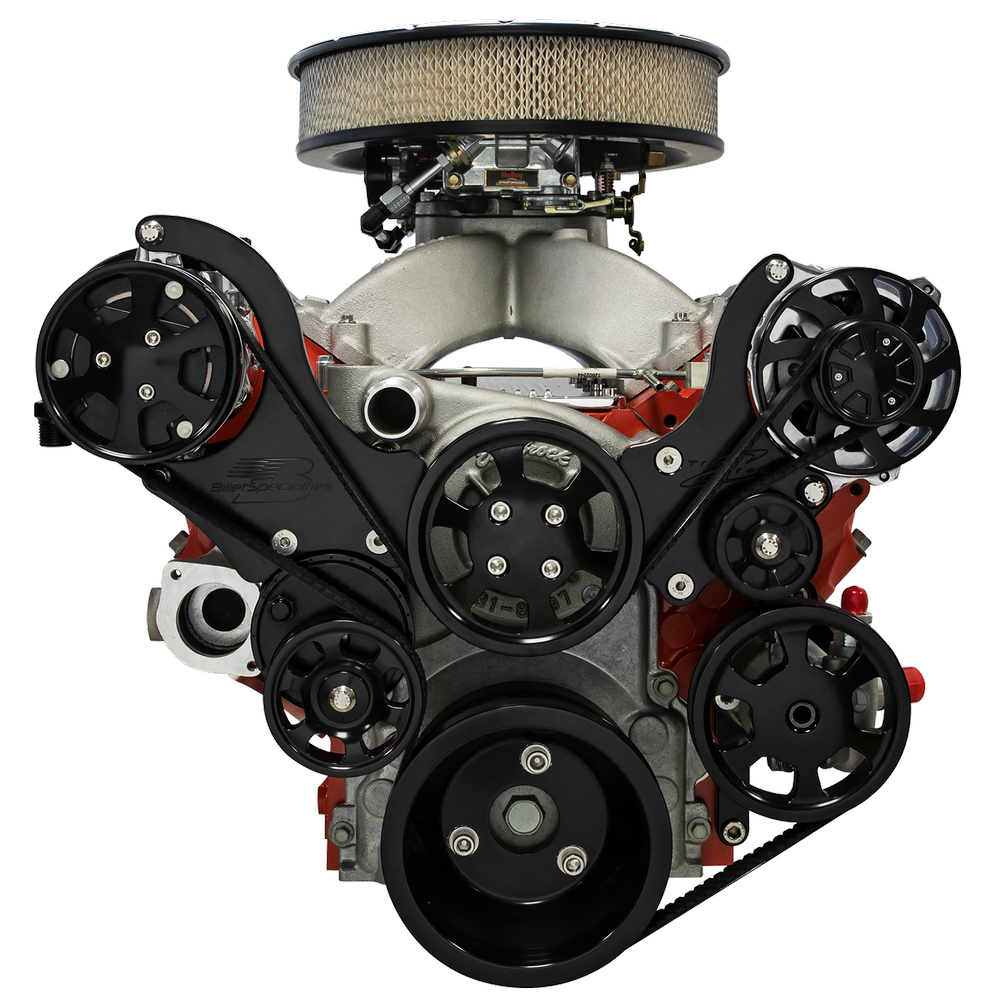 SERP SYS BLACK CHEVY LS7 TOP MNT W/