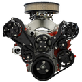 SERP SYS BLACK CHEVY LS7 TOP MNT W/