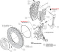 Wilwood 15-23 Mustang Front Kit SX6R Lug Drive