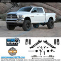 Fabtech 14-18 Ram 2500 4WD 5in Radius Arm Kit w/2.25 Dlss