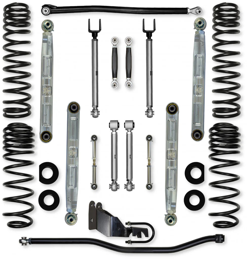 18C WRANGLER JLU 4DR 2.5IN X FACTOR PRO ELITE ALUM SYS W/ PB+J LOWER MID ARMS