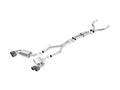 Borla 16-17 Chevy Camaro 6.2L 4in Dual CF Tips w/Black Core Dual Split Exit ATAK Catback Exhaust