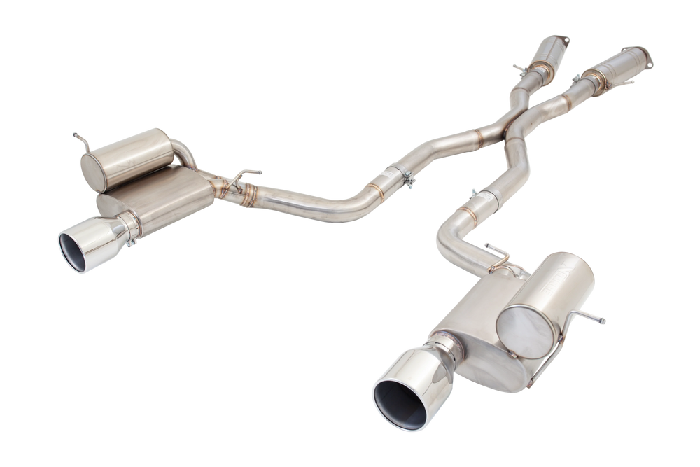 1221 GRAND CHEROKEE SRT8 3IN 304SS CATBACK EXHAUST SYS W/ DUAL SIDE 4IN TIP REAR MUFFLER