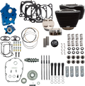 S&S Cycle 2017+ M8 129in Power Pack w/ Black Pushrod Tubes & Gear Drive Cam - Black w/o Highlight