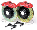 Brembo 05-10 Jetta Front GT BBK 4 Piston Cast 2pc 328x28 2pc Rotor Drilled-Red