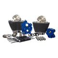 S&S Cycle 2017+ M8 Incl VVT WC 4.250in Bore 550G Cam Power Pack w/ Chrm Pushrod Tubes Blk w/ HL