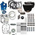 S&S Cycle 2017+ M8 129in Power Pack w/ Black Pushrod Tubes & Gear Drive Cam - Black w/o Highlight