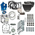 S&S Cycle 2017+ M8 Incl VVT OC 4.250in Bore 550G Cam Power Pack w/ Chrm Pushrod Tubes Blk w/ HL