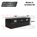 BOX PCKUP INBED 19HX30DX60L PWDRCOA