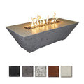 OLYMPUS RECTANGULAR FIRE PIT TABLE 72IN L 18IN H BLACK