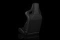 Braum Elite-X Series Sport Seats - Black Leatherette (Red Stitching) - BRR1X-BKRS