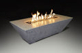OLYMPUS RECTANGULAR FIRE PIT TABLE 72IN L 18IN H WHITE