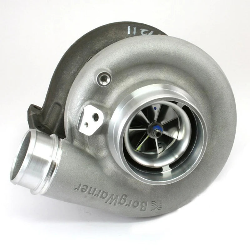 ~(36 lbs. 32X15X12)~ 08-10 Ford 6.4L Single Turbo Kit (Divided Cast Elbow) 72MM S300SX-E Turbo