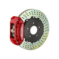 Brembo 02-07 RSX Front GT BBK 4 Piston Cast 2pc 328x28 2pc Rotor Drilled-Red