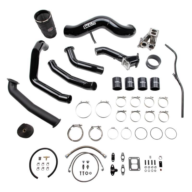 2001-2004 LB7 Duramax S400 Single Turbo Install Kit Chevy Orange