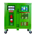 SAFETY KAGE CABINET 59.4 CU FT DIAMONDPUNCHED EXT PANELS FOR VISIBILITY INSIDE THE CABINET