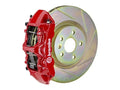 Brembo 10-15 Camaro V6 Front GT BBK 6 Piston Cast 355x32 1pc Rotor Slotted Type-1-Red