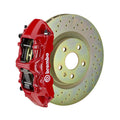Brembo 10-15 Camaro V6 Front GT BBK 6 Piston Cast 355x32 1pc Rotor Slotted Type-1-Red