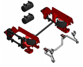 2008-2016 Ford F350-F550 Chassis Cab 2-Stage Rear Air Suspension w o controls No Hitch Receiver Modified for CNG LP
