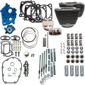 S&S Cycle 2017+ M8 124in CI Oil Cooled Power Pack w/ Chrome Pushrod Tubes