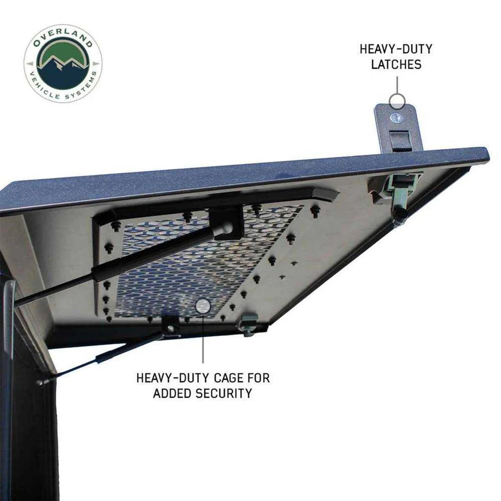 Overland Vehicle Systems Expedition - Truck Cap W Full Wing Doors Front and Rear Windows 3rd Brake Light